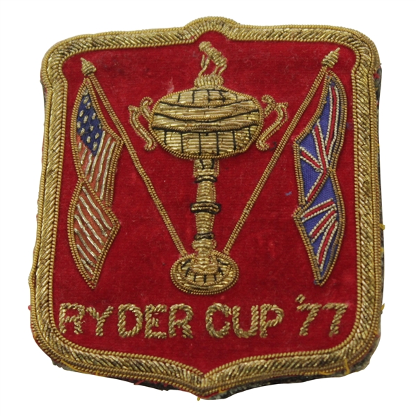 Henry Poes 1977 Ryder Cup Red Bullion Crest