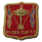 Henry Poes 1977 Ryder Cup Red Bullion Crest