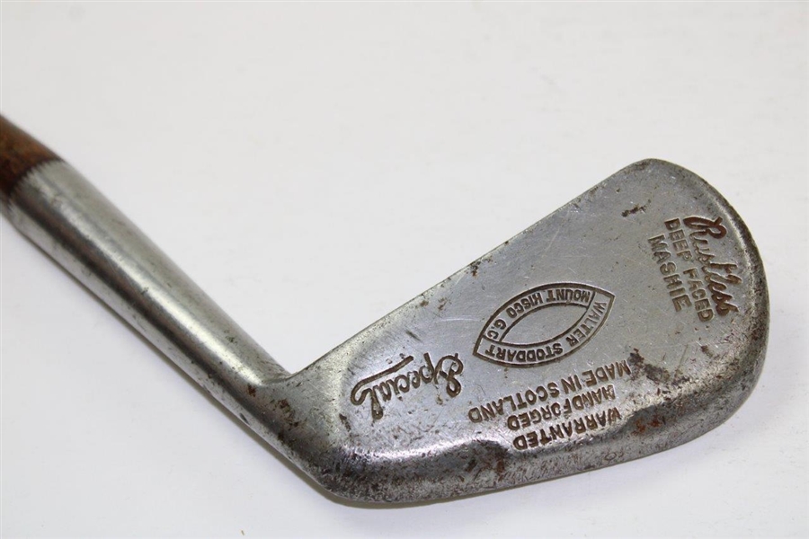 Walter Stoddart Special Deep Faced Mashie With Shaft Stamp
