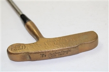 24k Gold Plated Bullseye Style Custom Crafted Putter