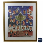 US Ryder Cup Team Captains Multi-Signed Made in America Framed Print - World Golf Hall of Fame Collection JSA ALOA