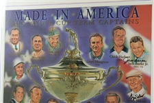 US Ryder Cup Team Captains Multi-Signed 'Made in America' Framed Print - World Golf Hall of Fame Collection JSA ALOA
