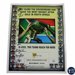Tiger Woods , Mickelson, & Team USA Signed 2003 Presidents Cup Poster - World Golf Hall of Fame Collection JSA ALOA