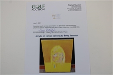Original Hand-Painted Acrylic on Canvas Painting by Betty Jameson - World Golf Hall of Fame Collection