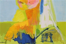 Original Hand-Painted Acrylic on Canvas Painting by Betty Jameson - World Golf Hall of Fame Collection