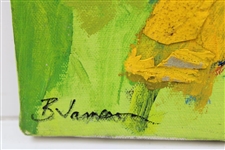 Original Hand-Painted Acrylic on Canvas Painting by Betty Jameson - World Golf Hall of Fame Collection