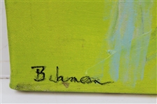 Original Hand-Painted Acrylic on Canvas Painting by Betty Jameson - World Golf Hall of Fame Collection