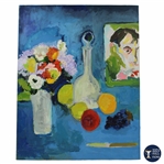 Original Hand-Painted Acrylic on Canvas Painting by Betty Jameson - World Golf Hall of Fame Collection