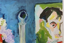 Original Hand-Painted Acrylic on Canvas Painting by Betty Jameson - World Golf Hall of Fame Collection