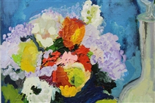 Original Hand-Painted Acrylic on Canvas Painting by Betty Jameson - World Golf Hall of Fame Collection