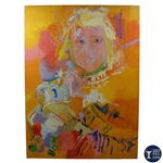 Original Hand-Painted Acrylic on Canvas Painting by Betty Jameson - World Golf Hall of Fame Collection