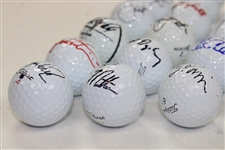 Thirty-Four (34) 2007 Mercedes Benz Championship Signed & Used Golf Balls - World Golf Hall of Fame Collection JSA ALOA