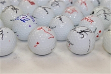 Thirty-Four (34) 2007 Mercedes Benz Championship Signed & Used Golf Balls - World Golf Hall of Fame Collection JSA ALOA