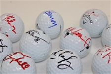 Thirty-Four (34) 2007 Mercedes Benz Championship Signed & Used Golf Balls - World Golf Hall of Fame Collection JSA ALOA