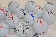 Thirty-Four (34) 2007 Mercedes Benz Championship Signed & Used Golf Balls - World Golf Hall of Fame Collection JSA ALOA