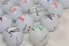 Thirty-Four (34) 2007 Mercedes Benz Championship Signed & Used Golf Balls - World Golf Hall of Fame Collection JSA ALOA