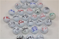 Thirty-Four (34) 2007 Mercedes Benz Championship Signed & Used Golf Balls - World Golf Hall of Fame Collection JSA ALOA