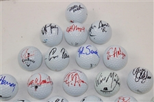 Thirty-Four (34) 2007 Mercedes Benz Championship Signed & Used Golf Balls - World Golf Hall of Fame Collection JSA ALOA