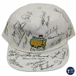 Masters Champions Multi-Signed Masters White Logo Hat - World Golf Hall of Fame Collection JSA ALOA