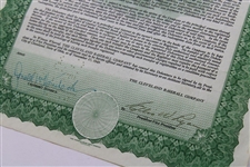 1949 Cleveland Baseball Company Stock Certificate Issued to Bob Hope - World Golf Hall of Fame Collection