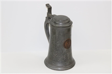 1905 Wolloston Golf Club Best Net Score Class B Pewter Winner's Stein Won by W.L. Doten
