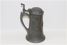 1905 Wolloston Golf Club Best Net Score Class B Pewter Winner's Stein Won by W.L. Doten