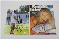Annika Sorenstam Signed Golf For Men Magazine JSA #PP58208 , Michelle Wie Signed Photo JSA #NN70566, And Anna Kournikova Signed 2000 Sports Illustrated  JSA #NN70655