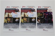 Annika Sorenstam Signed Golf For Men Magazine JSA #PP58208 , Michelle Wie Signed Photo JSA #NN70566, And Anna Kournikova Signed 2000 Sports Illustrated  JSA #NN70655
