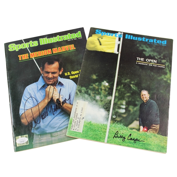 David Graham Signed 1981 Sports Illustrated JSA #NN70565, And Billy Casper Signed 1966 Sports Illustrated JSA #PP58233