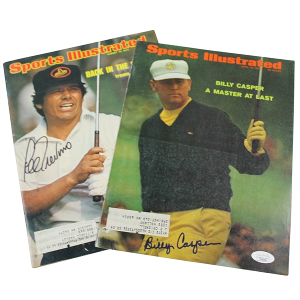 Billy Casper Signed 1970 Sports Illustrated JSA #PP58336, And Lee Trevino Signed 1974 Sports Illustrated JSA #PP58241