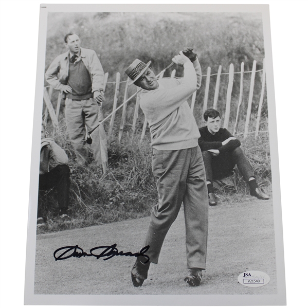 Sam Snead Signed 8x10 Black & White Post Swing Photo JSA #V21540