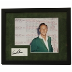 Arnold Palmer Cut Signature with Photo - Framed JSA #S64079