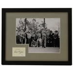 Ben Hogan Cut Signature with Photo - Framed JSA #S64080