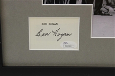 Ben Hogan Cut Signature with Photo - Framed JSA #S64080