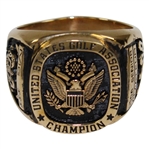 Vinny Giles Personal USGA 2009 Senior Amateur at Beverly Champions 14k Ring