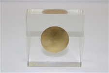 Vinny Giles' SGA Medal Encased in Lucite - Southern Golf Association Amateur Tournament