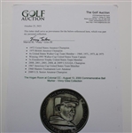 The Hogan Room at Colonial CC - August 13, 2000 Commemorative Ball Marker - Vinny Giles Collection