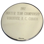 Captain Vinny Giles' 1992 Eisenhower Trophy Amateur Team Championship Runner-Up Silver Medal
