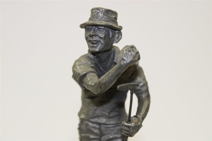 Classic Philip Kraczkowski 'All the Way' Pewter Golf Statue