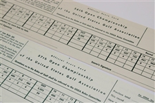 1956, 1957, 1959 & 1960 Official PGA Championship Score Cards - Firestone/Oak Hill/Inverness/Winged Foot