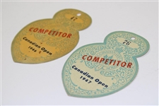 1946 & 1947 Canadian Open Competitor Badges - #47 & #76