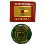 1967 & 1980 US Open at Baltusrol Commemorative Pins - Jack Nicklaus Winner