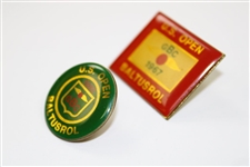 1967 & 1980 US Open at Baltusrol Commemorative Pins - Jack Nicklaus Winner