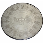 Augusta National Golf Club Sterling Silver Clubhouse with Hole Names Trivet in Box