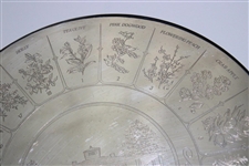 Augusta National Golf Club Sterling Silver Clubhouse with Hole Names Trivet in Box