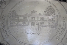 Augusta National Golf Club Sterling Silver Clubhouse with Hole Names Trivet in Box