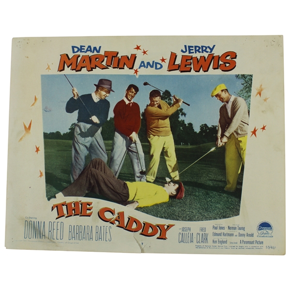 1953 The Caddy Movie 11x14 Lobby Card #7 - Hogan Teeing Off of Jerry Lewis