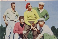 1953 'The Caddy' Movie 11x14 Lobby Card #2 - Pros Helping Lewis with His Stance