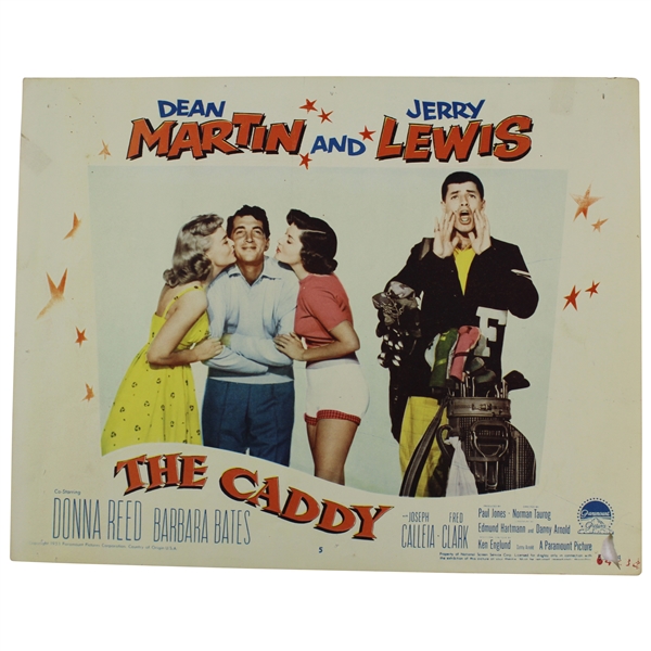 1953 The Caddy Movie 11x14 Lobby Card #5 - Actresses with Dean, Jerry with Golf Bag & Clubs