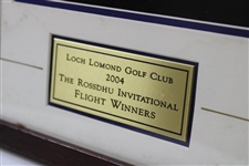 2004 Loch Lomond Golf Club The Rossdhu Invitational Flight Winners Plaque - Framed